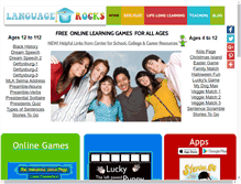 Tablet Screenshot of languagerocks.com